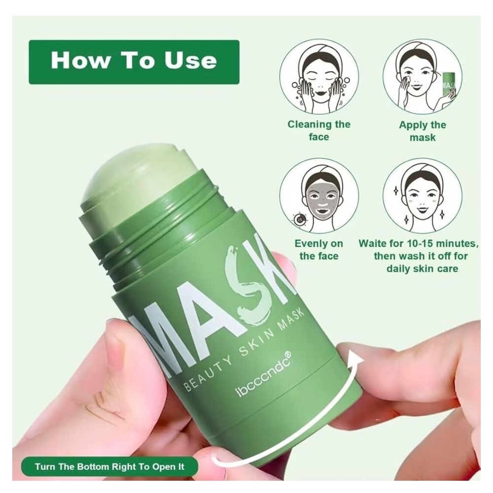 NEW Green Tea Deep Cleanse Mask for Face Blackhead Remover‎ Face Mask - Picture 8 of 10